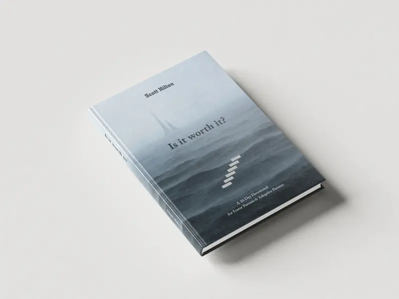 Is It Worth It? by Scott Hilton, a hardback with a misty sea and stone steps on the cover